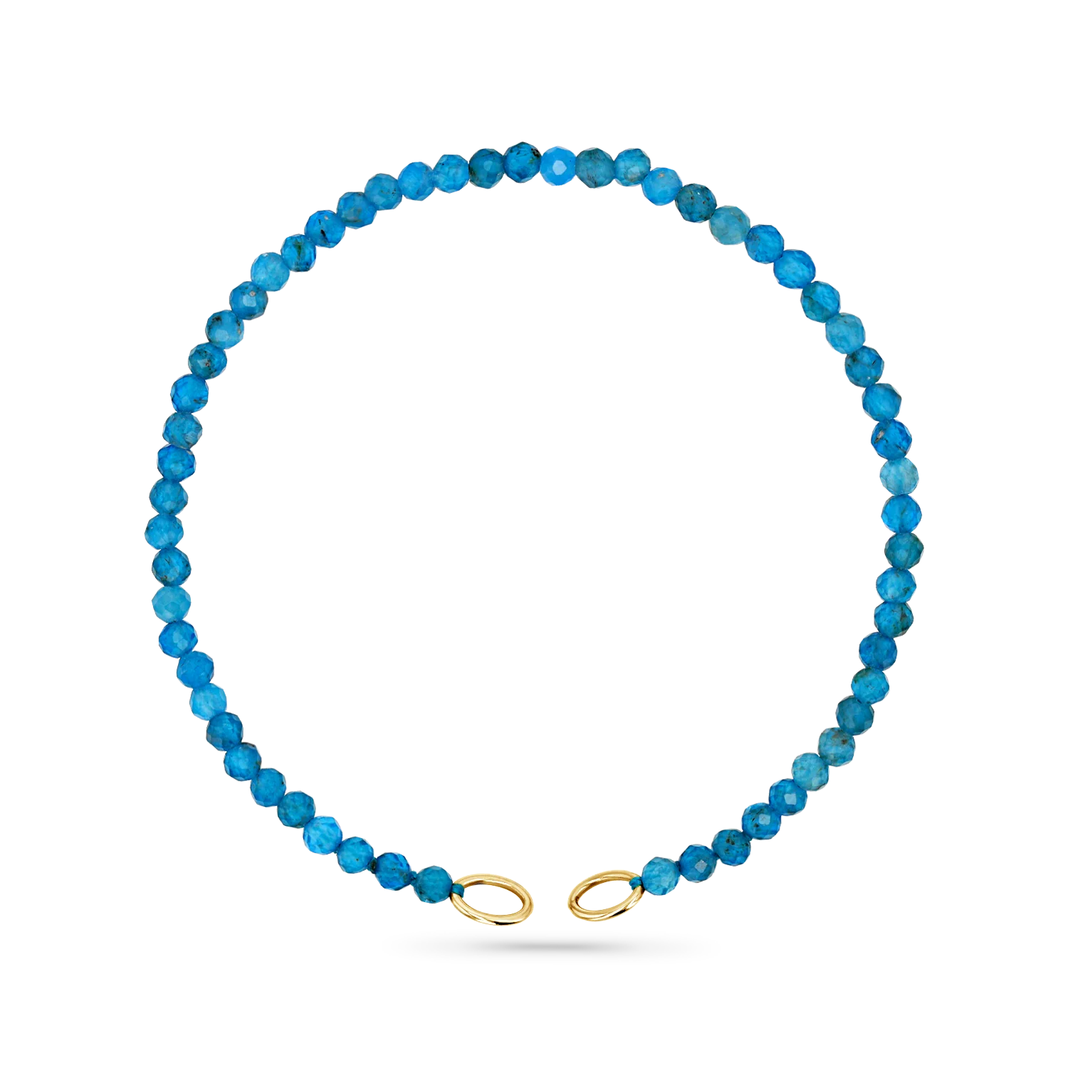 Apatite Bead Connector Bracelet