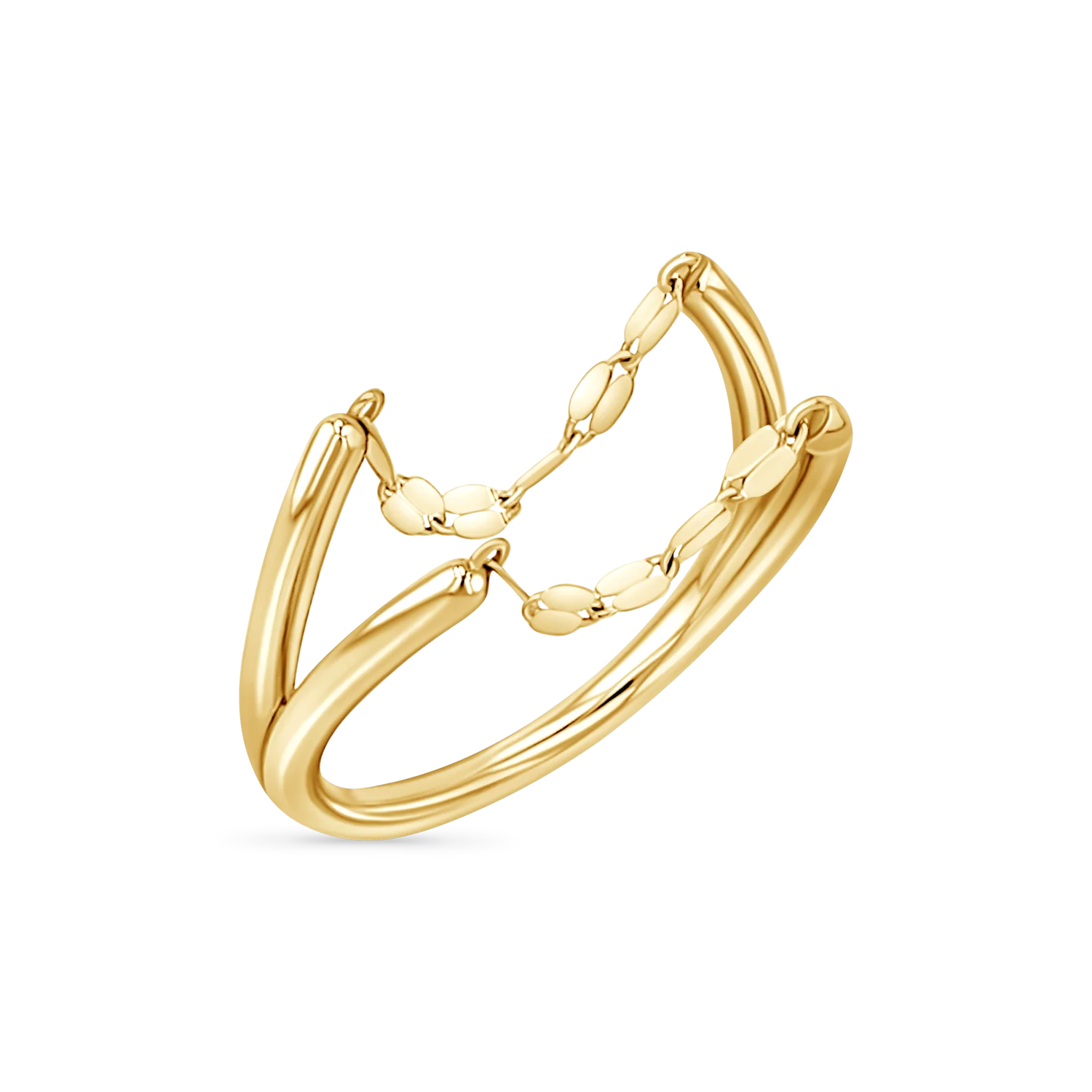 Demure Duo Chain Ring