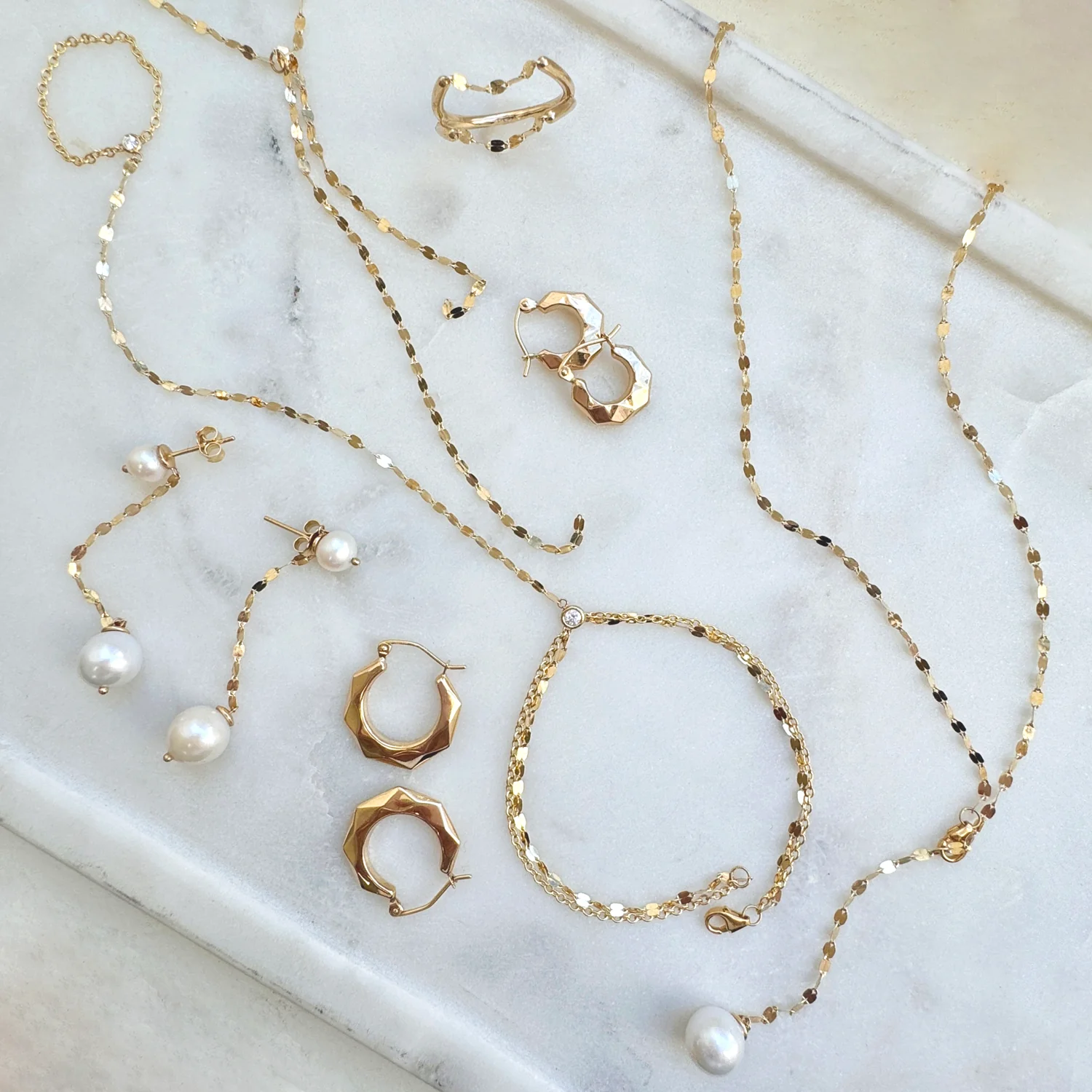 Diamond Bezel Demure Hand Chain - Image 2