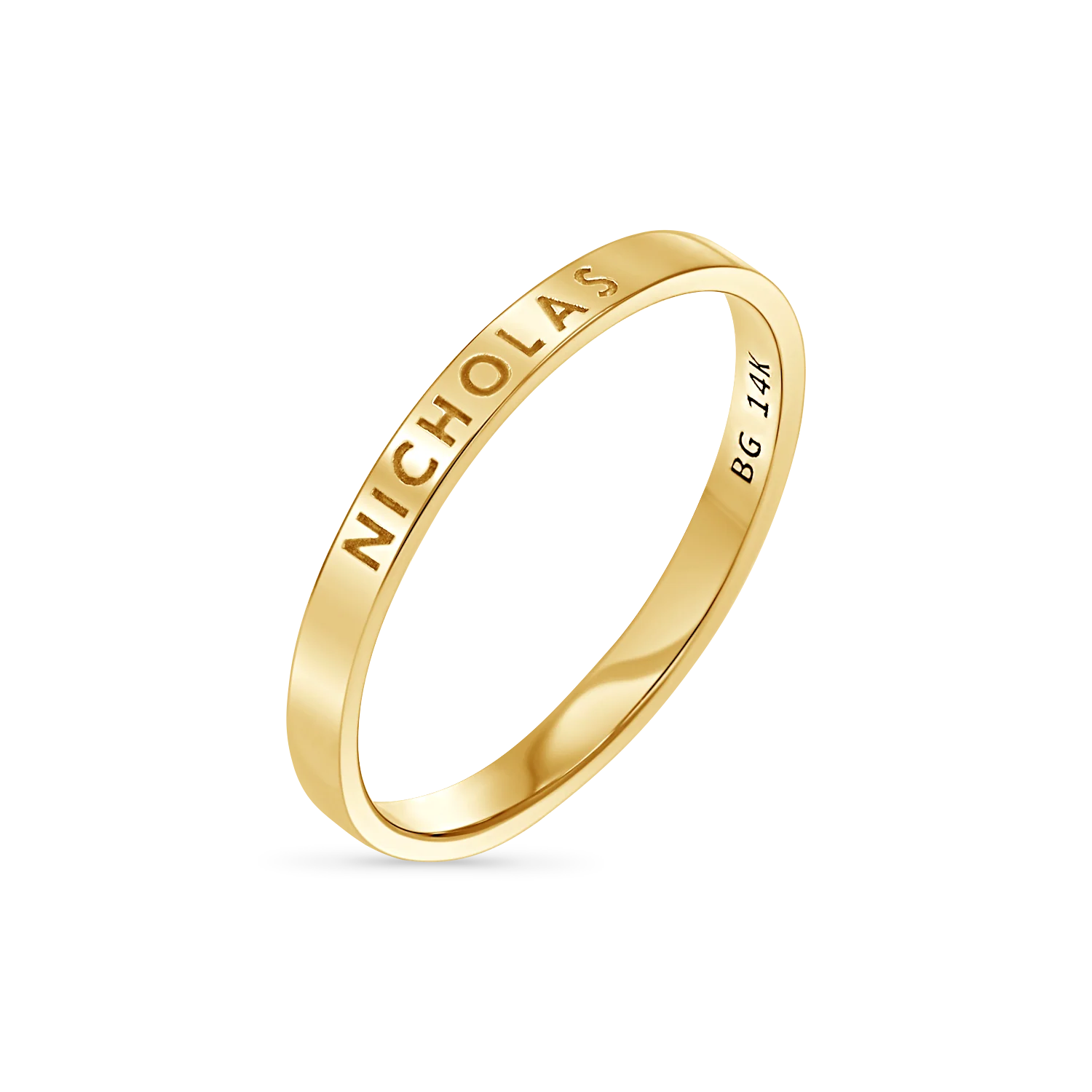 Custom Engravable Stacking Band