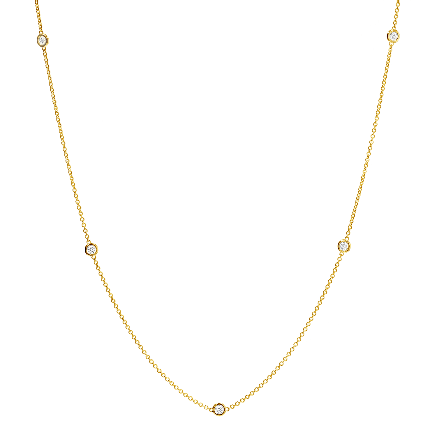 Extra Long Diamond Strand Necklace