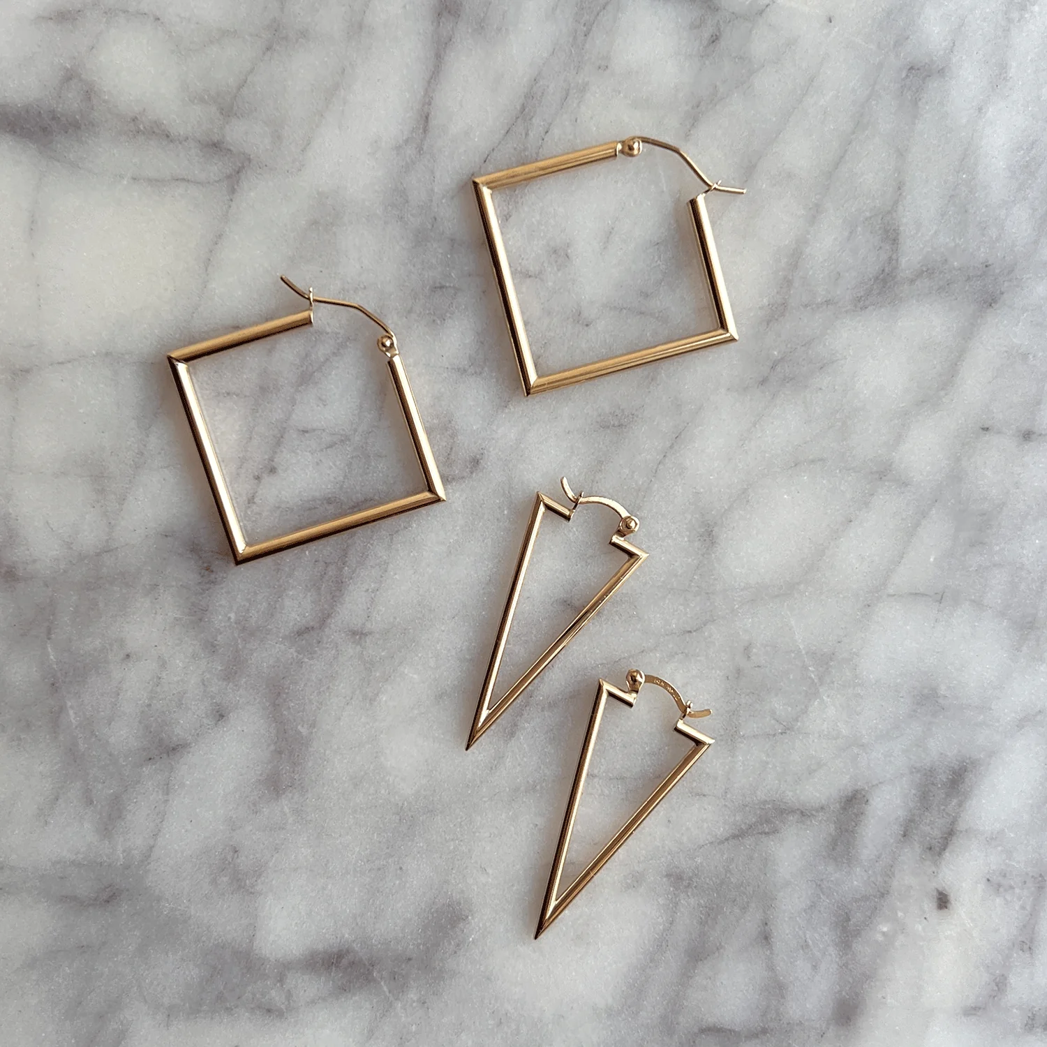 Geometric Hoop Earrings - Image 4