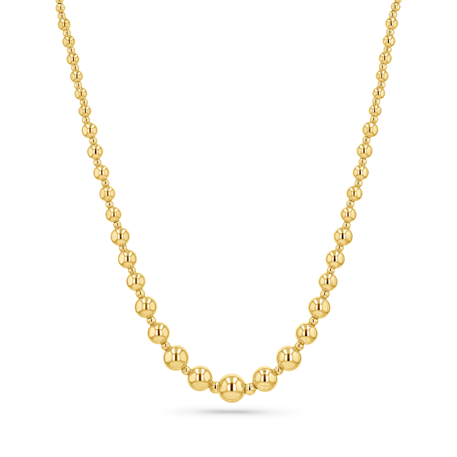 Graduating Ball Bead Necklace