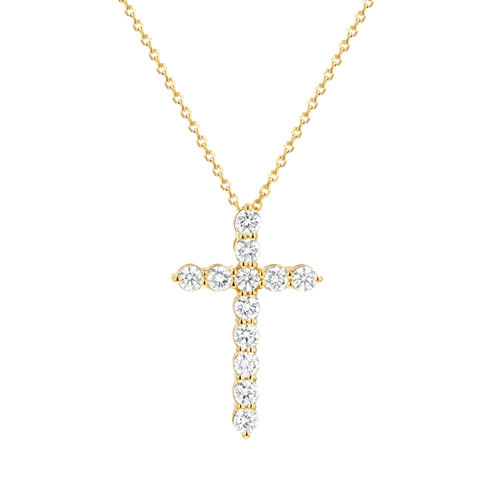 Kids Diamond Cross Necklace