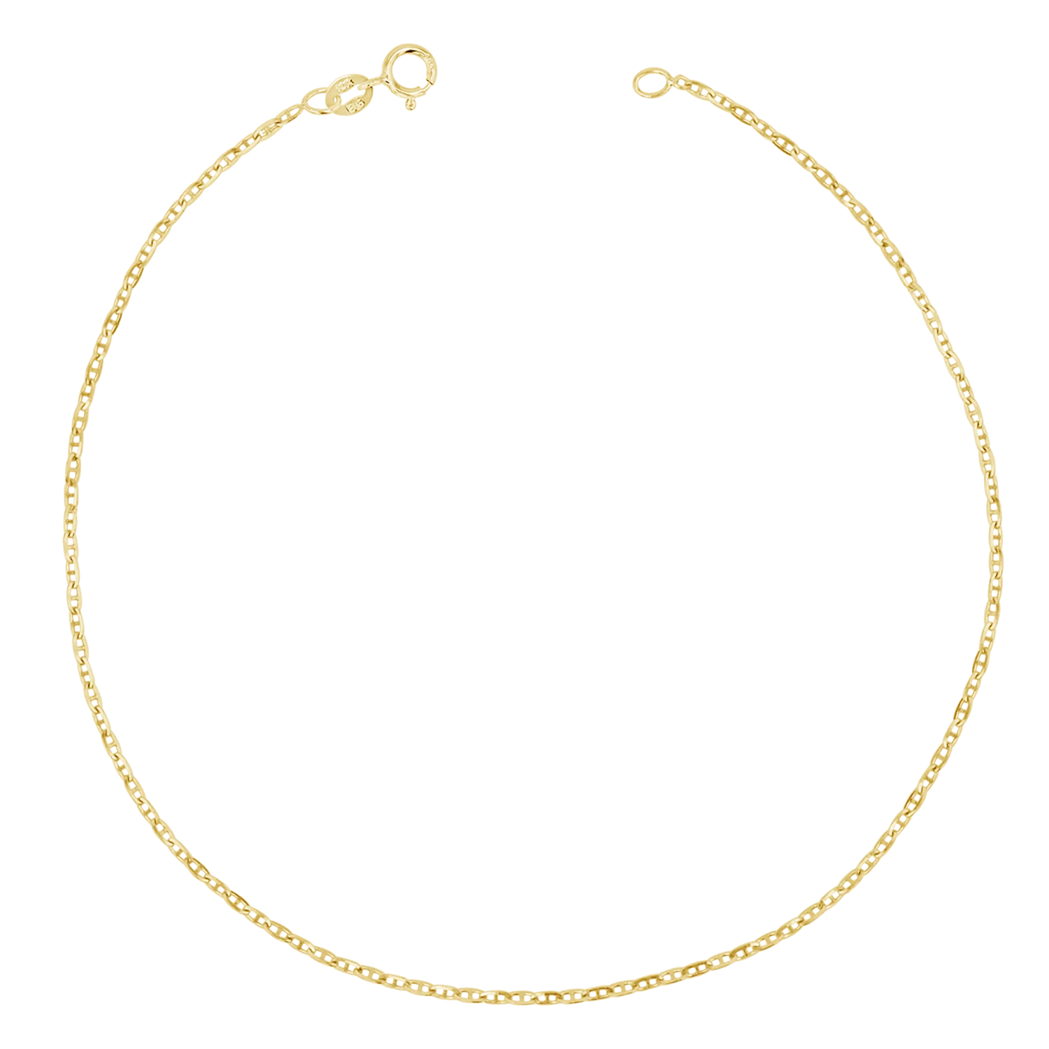 Mariner Anchor Chain Link Anklet