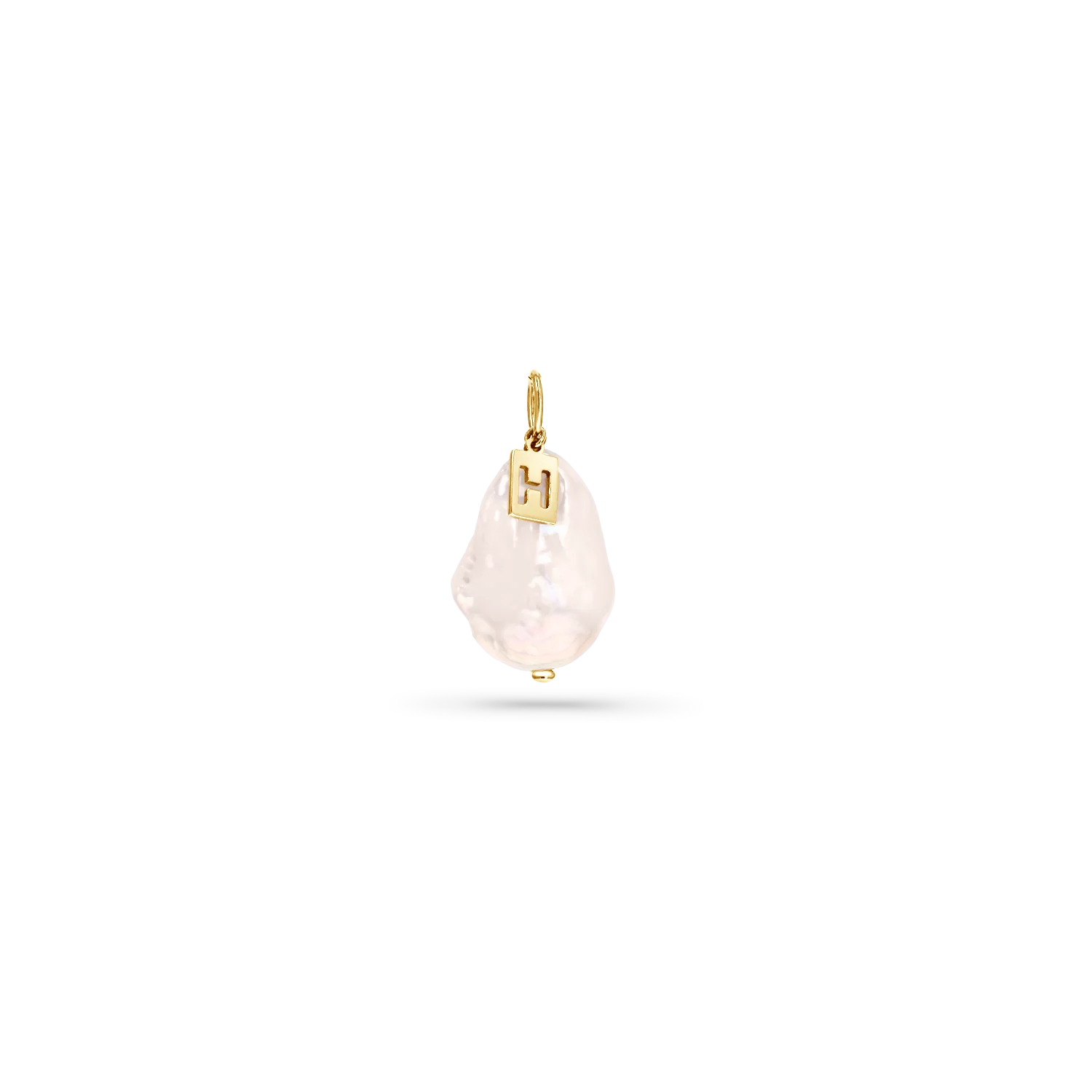 Baroque Pearl Initial Charm