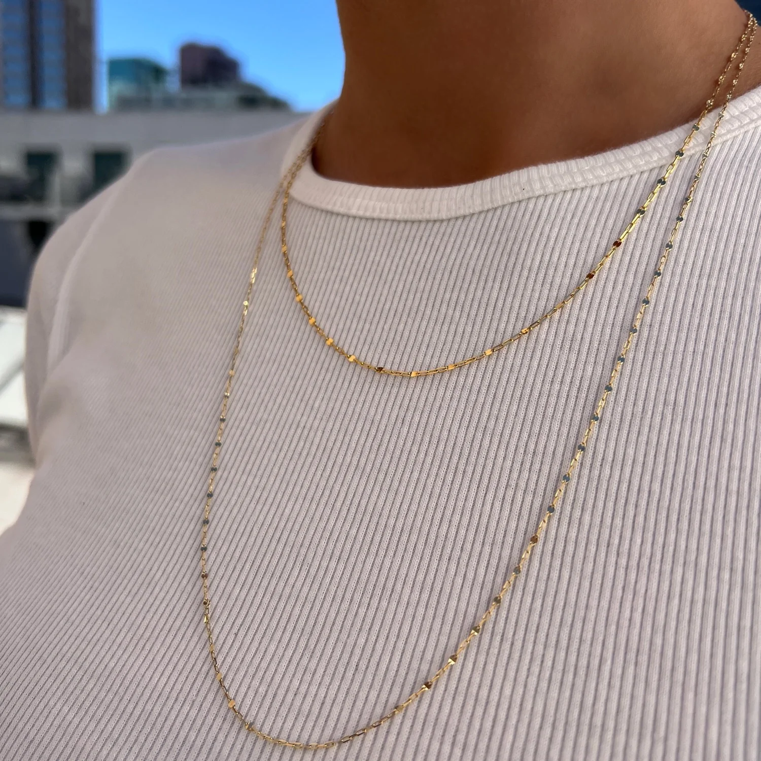 Sequin Chain Necklace - Image 2