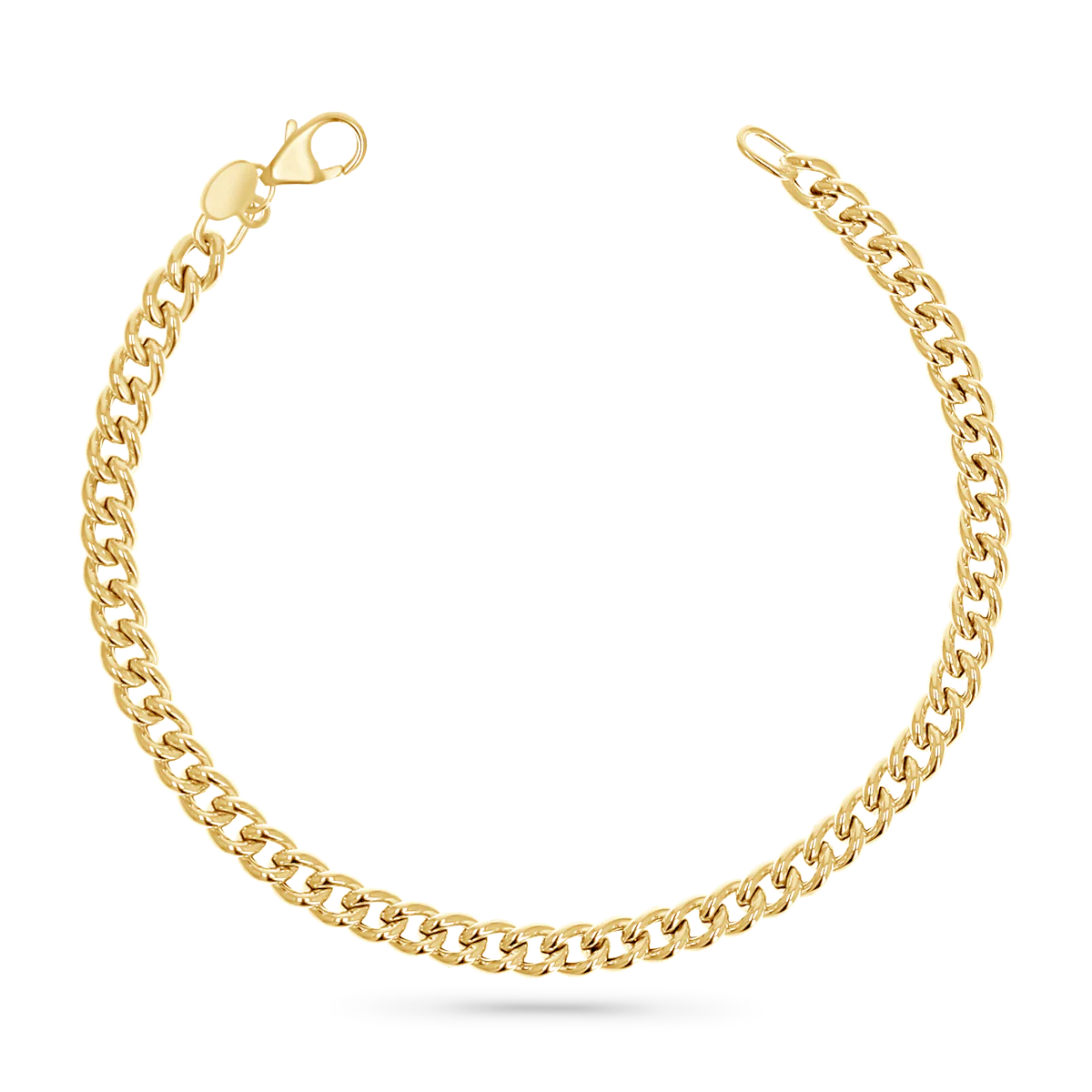 14K Signature Cuban Curb Chain Bracelet