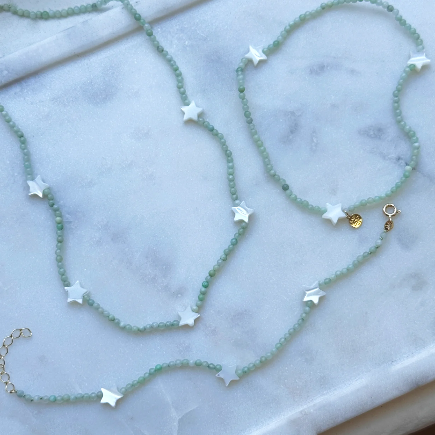Starlust Jade Bead Necklace - Image 2