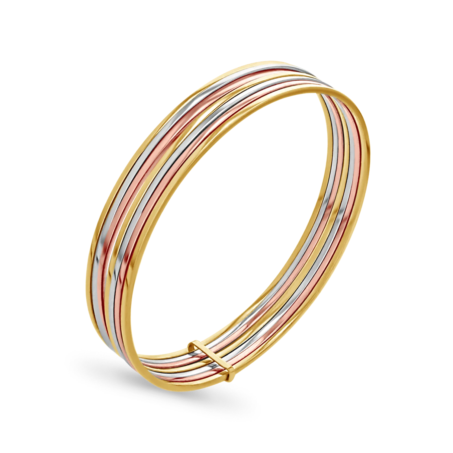 Tricolor Seven Stack Bangle