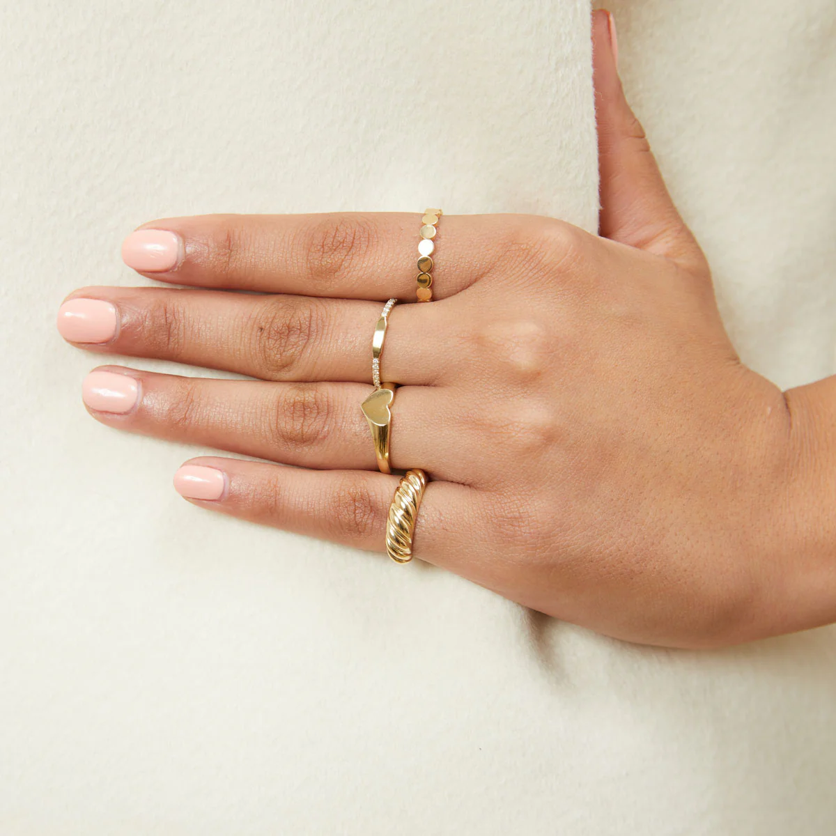 Celine Croissant Ring - Image 8