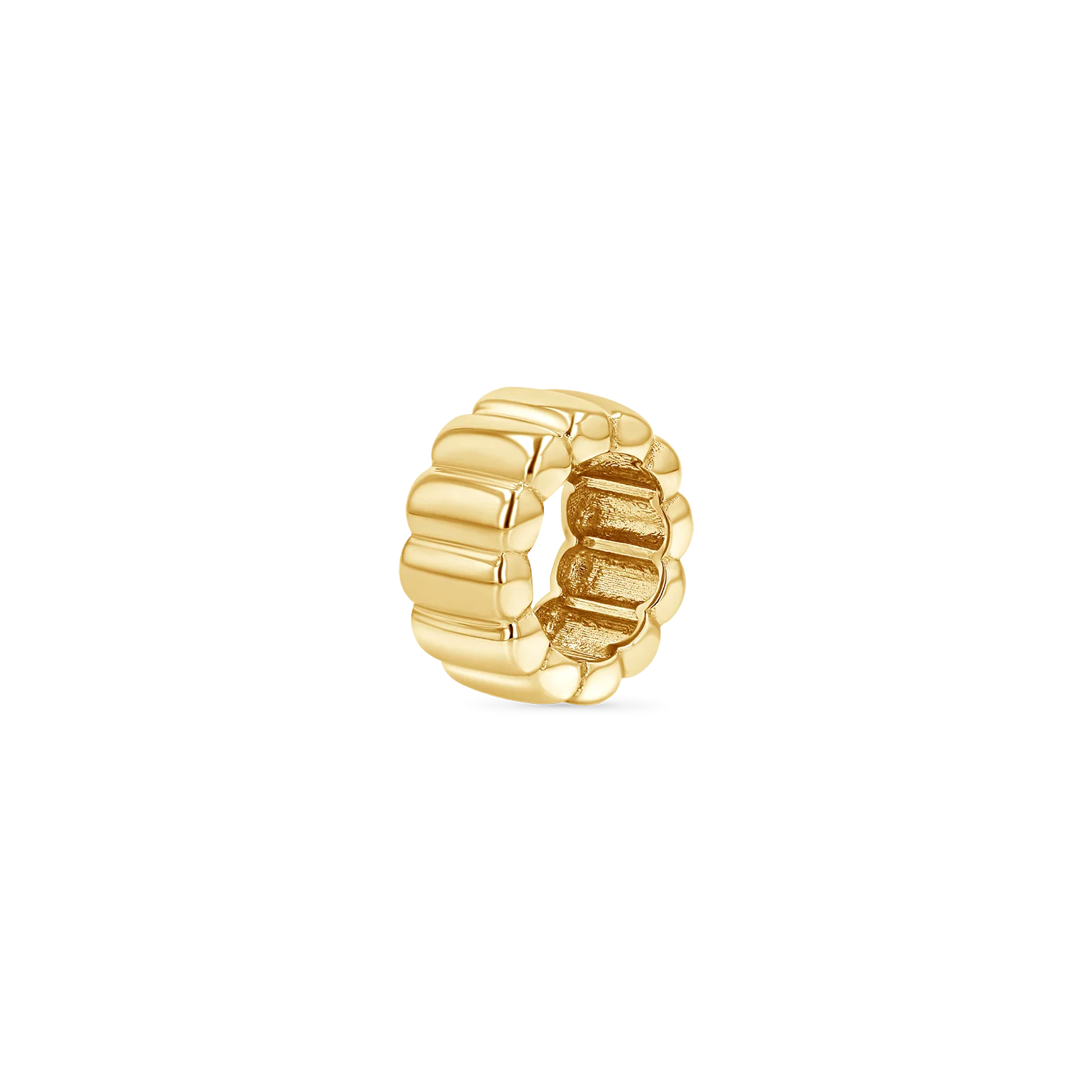 Fluted Slider Bead Charm
