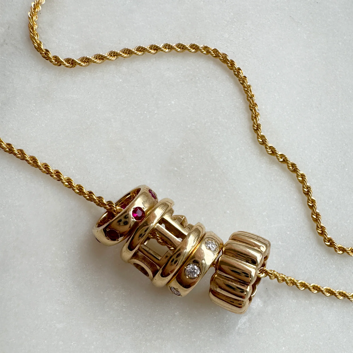 Fluted Slider Bead Charm - Image 5