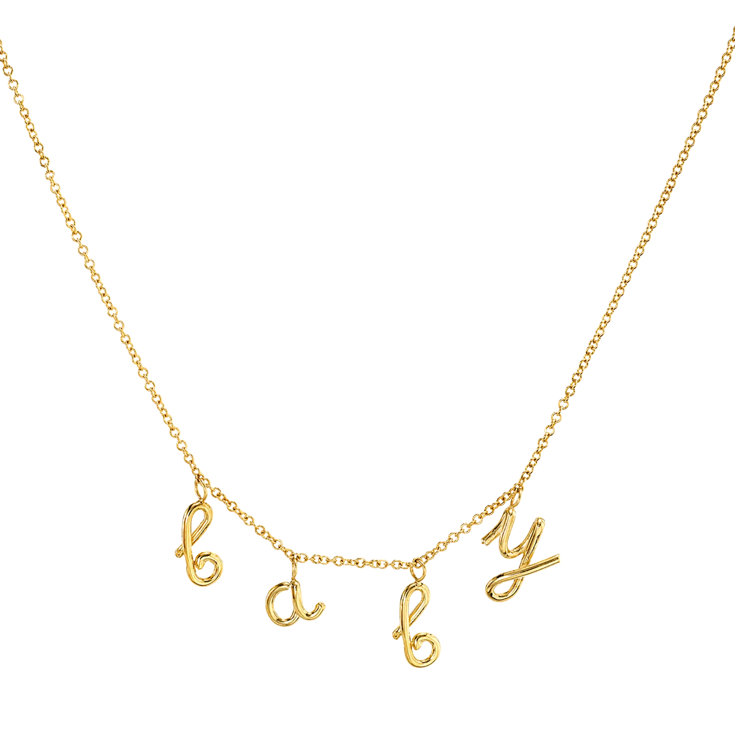 Kids Mini Letter Baby Necklace
