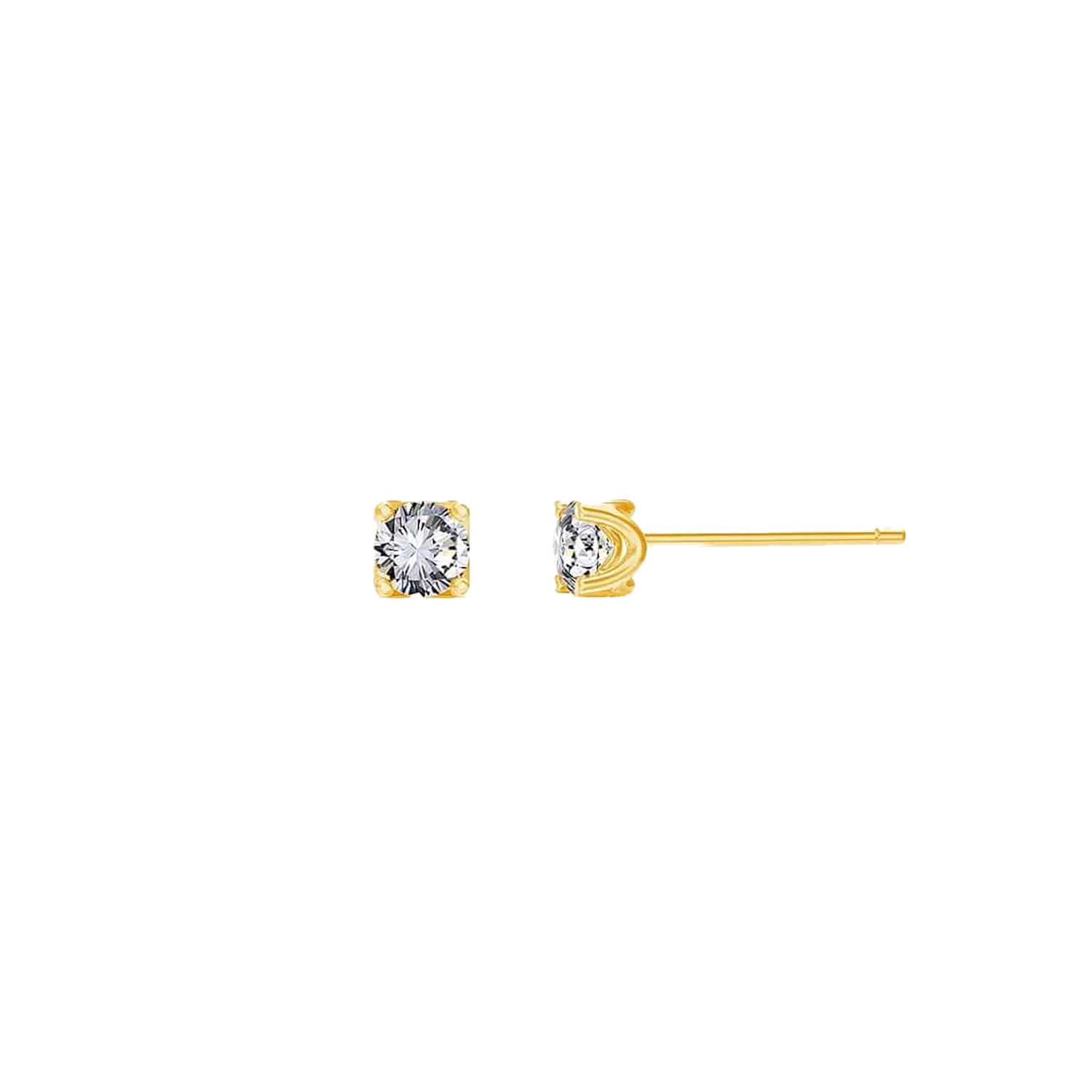 Kids U Pave Solitaire Studs