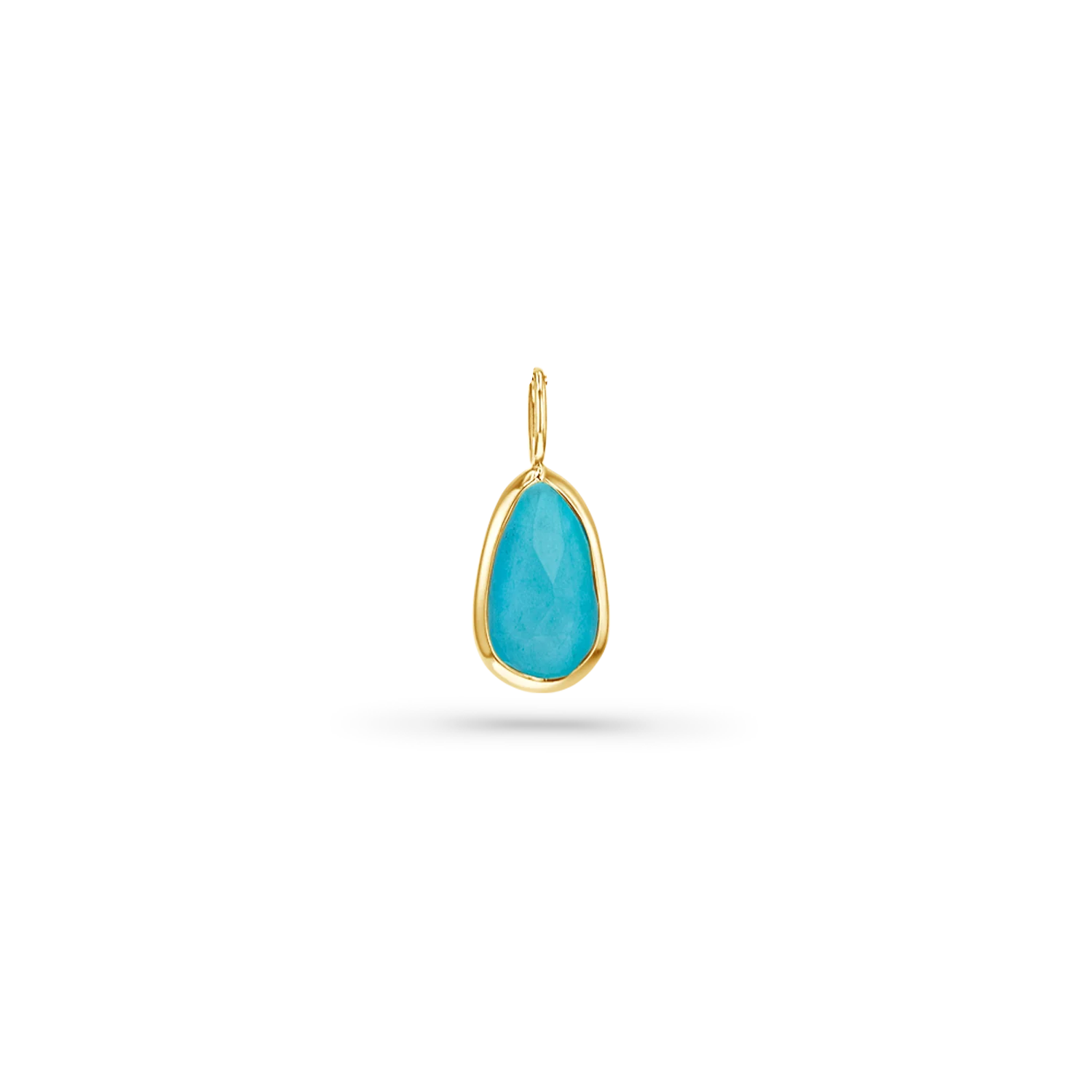 One of a Kind Blue Opal Slice Charm
